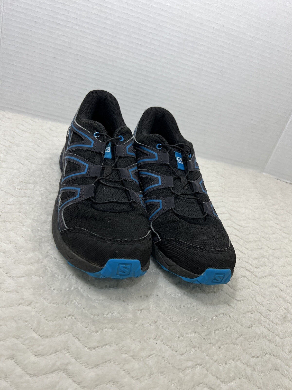 Scarpe blu nere Salomon Speedcross taglia 9 da donna taglia 7 5 trail running da ragazzo