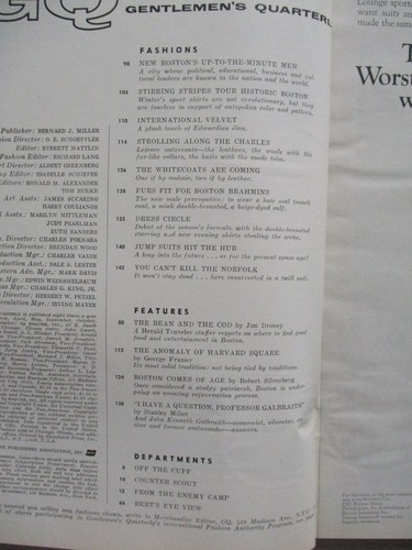 GQ Magazine - November, 1967 -- Spirit of Boston '67 -- Gentlemen's Quarterly - Picture 5 of 5