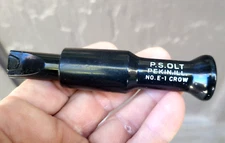 P S OLT Crow Call E-1 Pekin Ill Vintage
