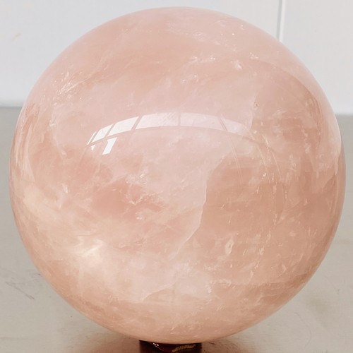 Sfera di Quarzo Rosa Naturale Sfera di Cristallo Reiki Guarigione 6140G - Foto 5 di 12