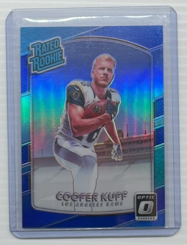 2017 Panini Donruss Optic Cooper Kupp Blue Prizm Rated Rookie RC #079/149 Rams