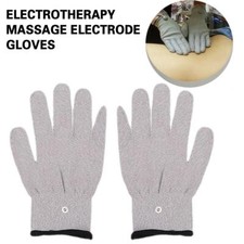 1Pair Replace Conductive Fiber Electrode Gloves Pads for Relief Fatigue Massager