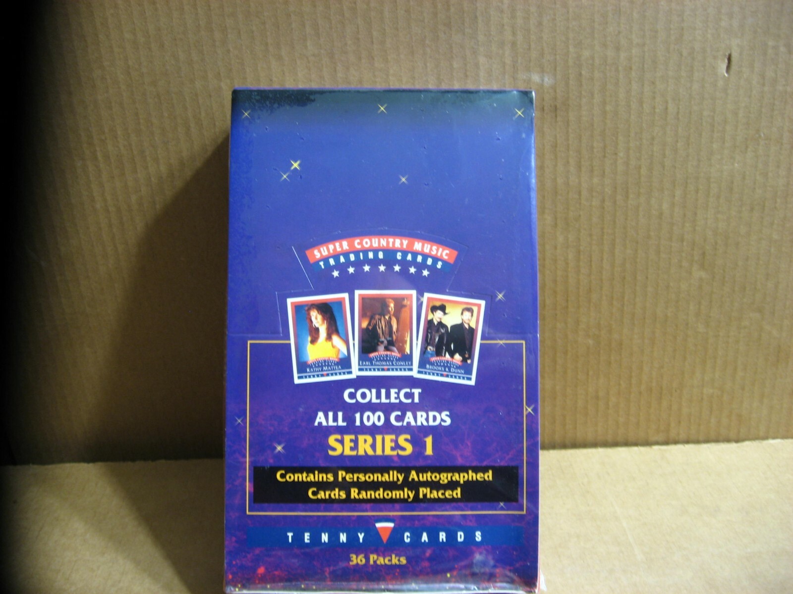 1993 Super Country Music Trading Cards Tenny Fact Sealed Box 36 Packs