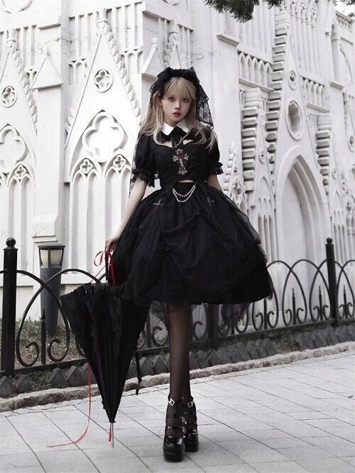 Short gothic cheap dress