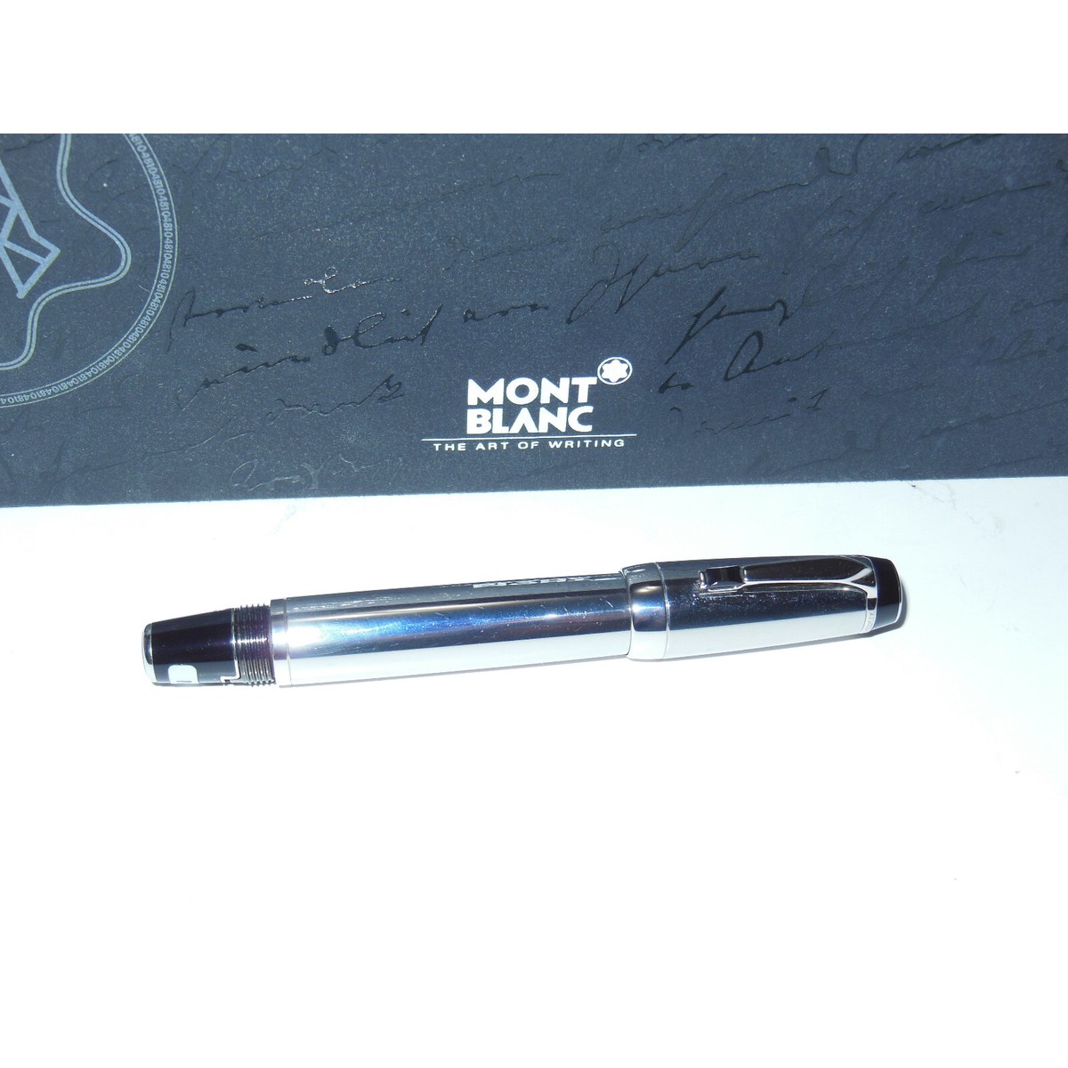 NOS/2ND* Montblanc Boheme Steel Noir Fountain Pen 18K M 06537
