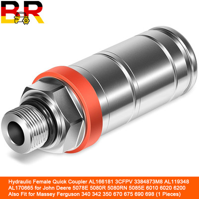 Hydraulic Female Quick Coupler for John Deere 5078E 5080R 5080RN 5085E 6010 6020