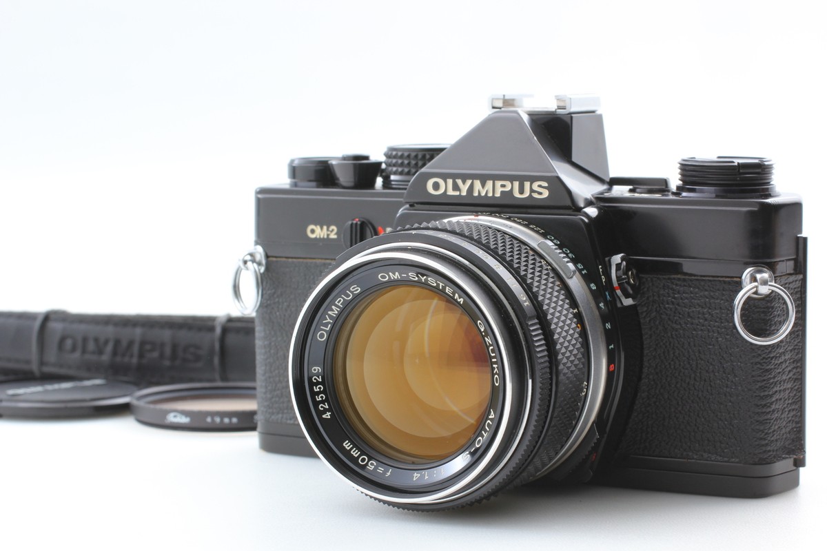 Near MINT ] Olympus OM-2 SLR Film Camera G.Zuiko Auto-S 50mm