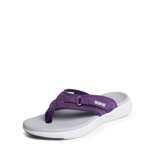 Women Arch Support Thong Sandals Lightweight Summer Casual Flip Flops Sandals - Picture 6 of 37
