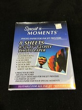 GLOSSY SPECIAL MOMENTS PHOTO PAPER FOR INK JET PRINTERS 20 SHEETS 4X6 NEW