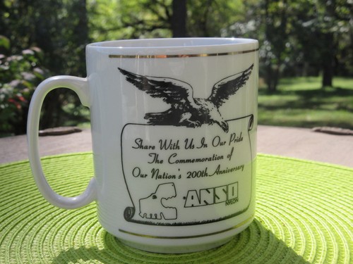 RARE ANSO Advertising Cup VTG 1976 Bicentennial Coffee Mug - Picture 3 of 4