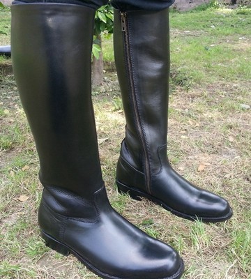 black riding boots for men