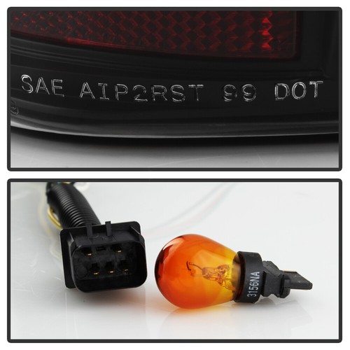 1999-2004 Jeep Grand Cherokee Black LED Tail Lights Lamps Left+Right - Picture 10 of 12
