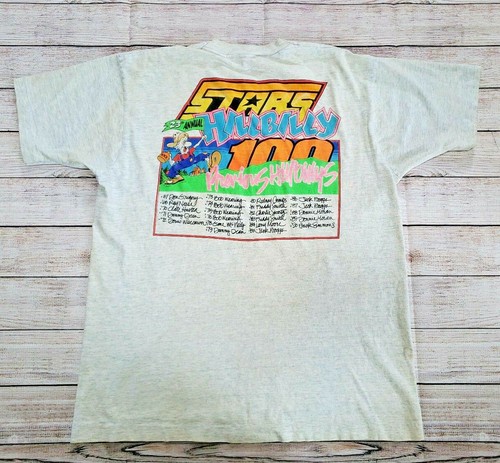 VINTAGE 1991 23rd ANNUAL HILLBILLY SPEEDWAY RACECAR TSHIRT LARGE FUNNY - Picture 6 of 9