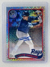 2024 Topps Update - Chrome Silver Pack Austin Shenton Auto /199 #T89CU-AS Rays