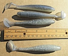 10ct SEXY SHAD 5" Paddle Tail SWIMBAITS Bass Fishing Baits Keitech Style Lures