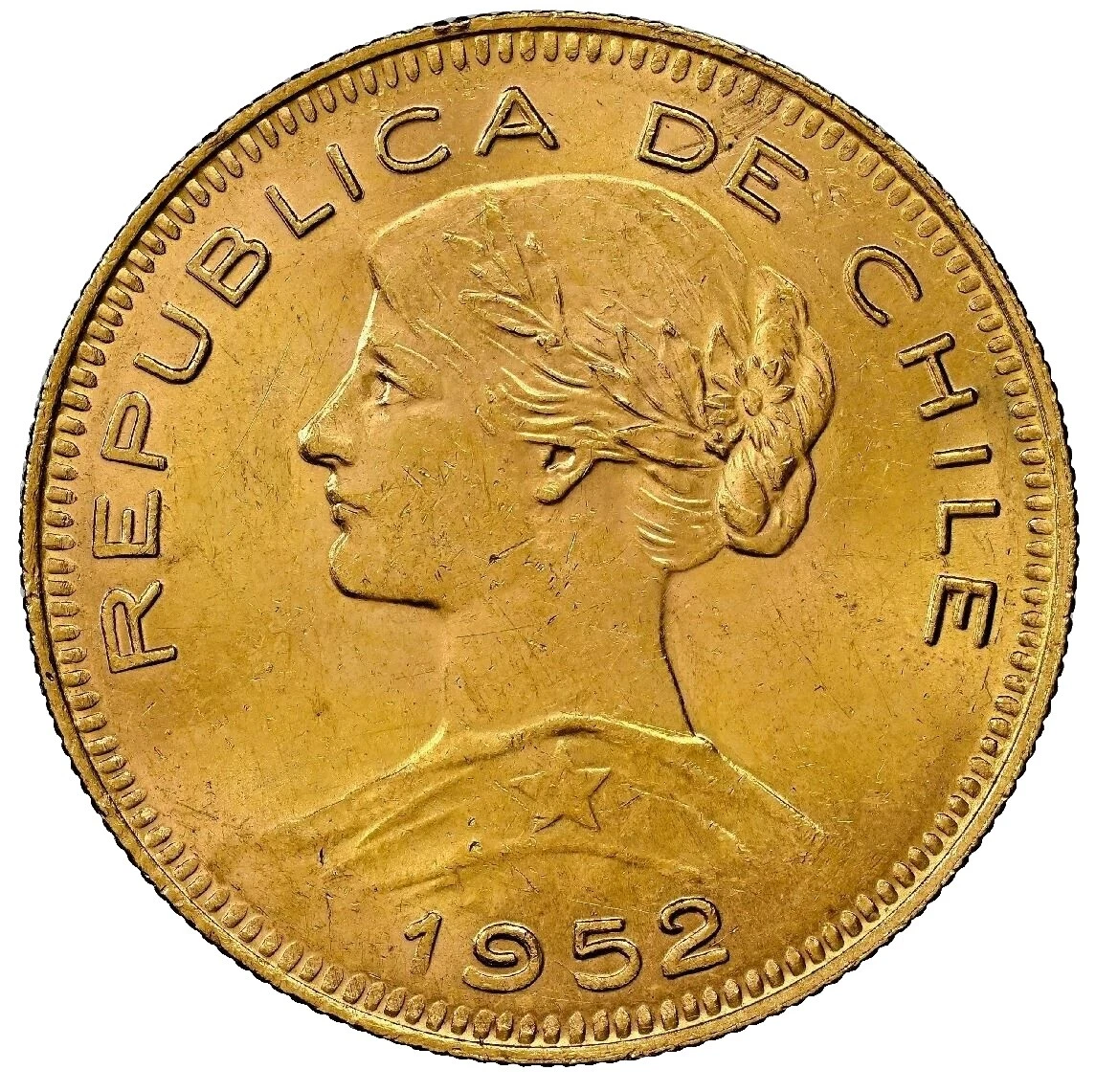 Gold 1952 Monedas de América del Sur