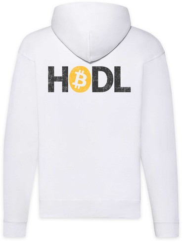 Hodl I Zipper Hoodie Crypto Currencies Blockchain Fun Sign Krypto Kryptowährung - Picture 2 of 2