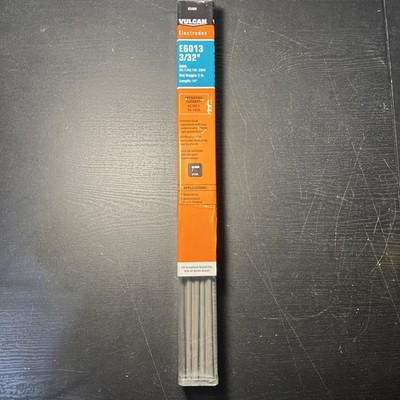 Vulcan E6013 3/32  Stick Electrodes Welding Rod2 Lbs 14''. 35 Rods left BIN #783