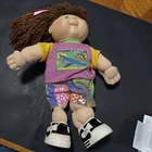 1990 Mattel First Edition Cabbage Patch Kids Doll, Auburn hair, Mold K25-8,