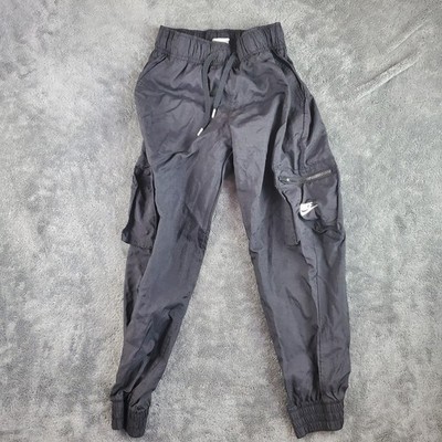 Nike Pants Girls M Black NSW Woven Cargo Jogger Tapered DD6285-010