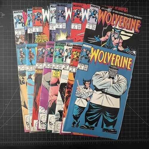 Wolverine Lot #1-#48, Missing #41, Marvel Comics 1988 vintage (boarded & bagged)