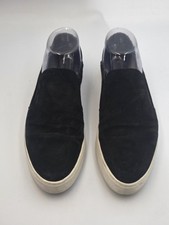 Vince Women s 8M Black Suede Slip On Platform Sneakers Shoes Comfort