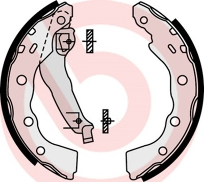 Bremsbackensatz BREMBO S 54 515 für STAR MITSUBISHI SPACE CARISMA 16V DG1A DA1A