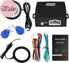 EC004 Smart RFID Push Engine Start Button Kit  Keyless Go System Upgrade Key St