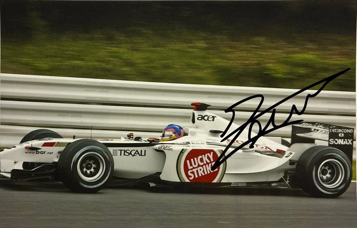 Photo Magazine Signée Jacques Villeneuve – F1 Formule 1 – Autographe Années 90