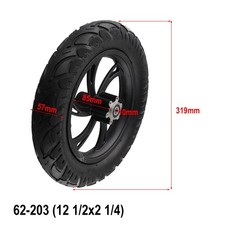 12x2 14 Front Wheel Tire for Electric Vehicles Brake Type 62203 Long lasting