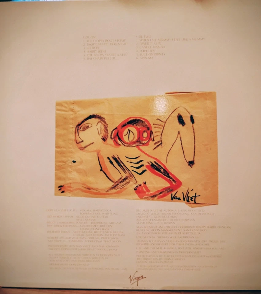 Captain Beefheart & The Magic Band Shiny Beast LP UK 1985 OVED 67 Reissue NM - Image 2 of 4