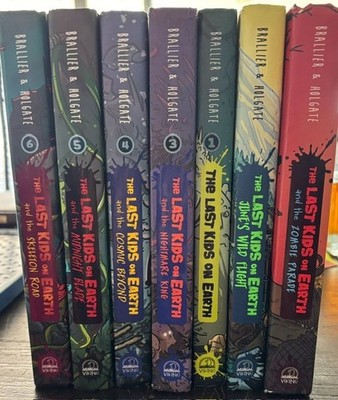 Lot of 7 - The Last Kids on Earth books by Max Brallier- HC