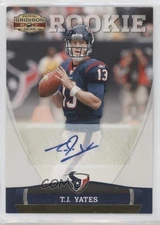 2011 Panini Gridiron Gear Gold Signatures /299 TJ Yates #210 Rookie Auto RC 0i1b