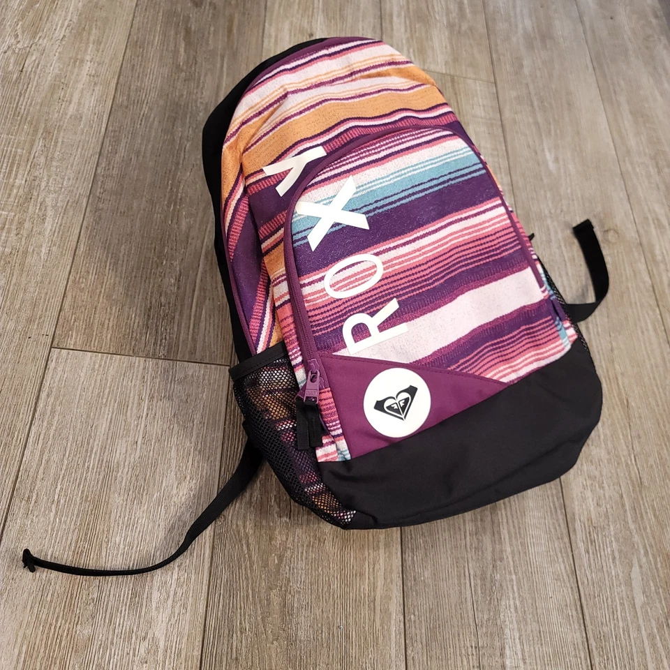 ROXY Mochila Bolso Escolar Mujer Niñas Estampado Geográfico Multicolor Foto 3 de 4