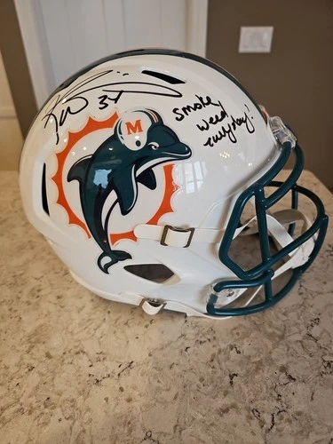 Ricky Williams Signed Miami Dolphins Speed Full-Size Replica Football Helmet Bec