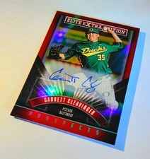 GARRETT CLEAVINGER (RC AUTO) 2015 Panini Elite Extra Edition Prospects HOLO #103