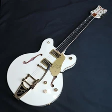 Gretsch / Falcon Center Block LTD String-Thru Ebony Vintage White S/N:JT25072026