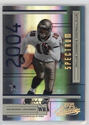 2004 Playoff Absolute Memorabilia Spectrum 88/100 Keyshawn Johnson #42 0n0g