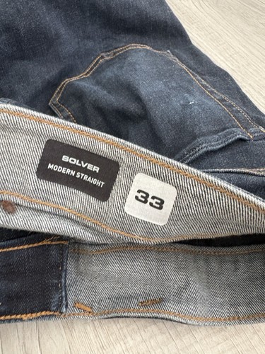 VOLCOM Solver Herren Modern Straight Jeans Gr. 32 Dunkelblau - Bild 3 von 3