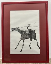 Alain LETORT (20Th) Original Signed Drawing Framed In La Baule