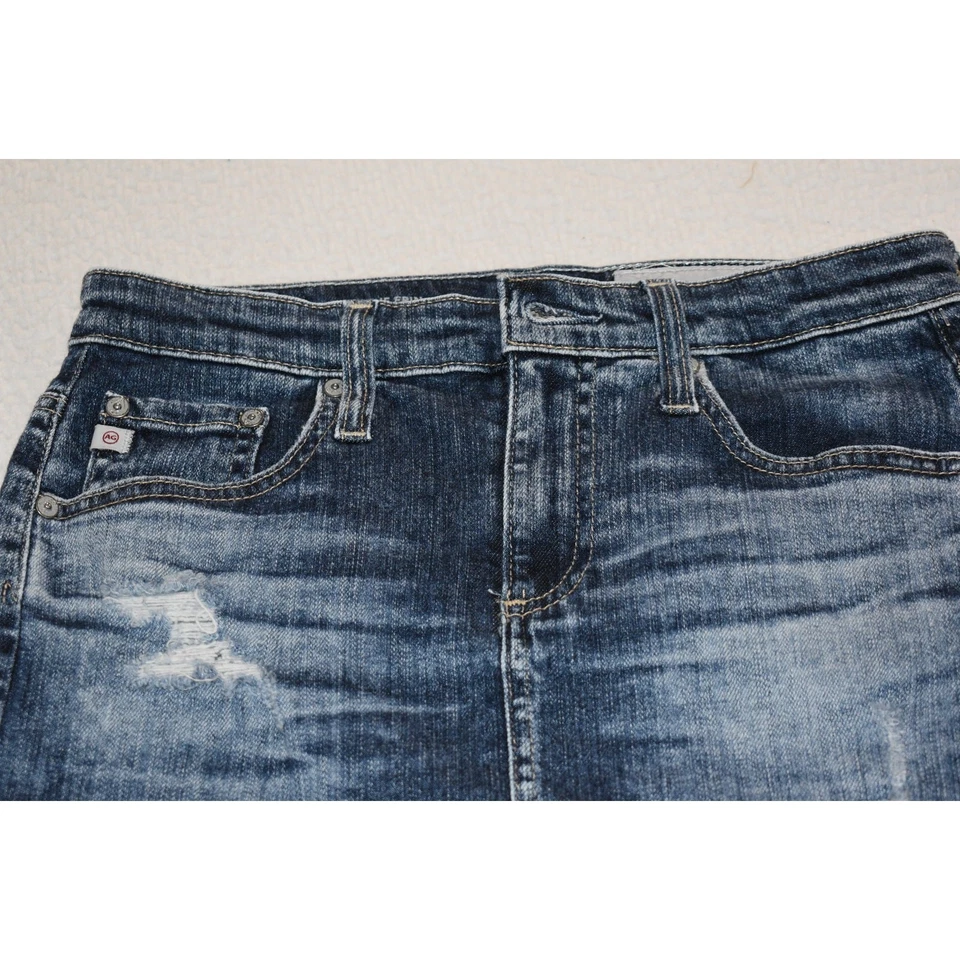 Adriano Goldschmied Blue Jeans The Erin Pencil Skirt Womens Size 26 Cut Off - Image 2 of 4