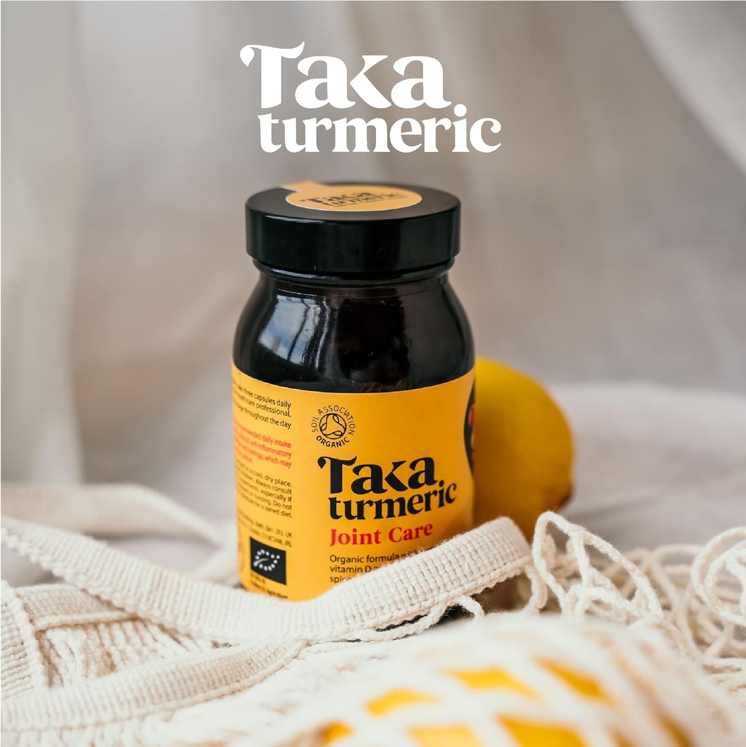 Taka Turmeric Organic Joint Care Support 90 Vegan Capsules