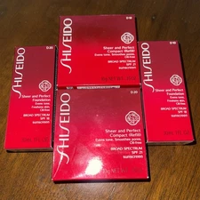 Shiseido Sheer & Perfect Foundation or Compact(refill) CHOOSE D10 or D20