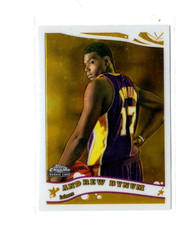 2005-06 Topps Chrome Andrew Bynum Rookie Card #186 Los Angeles Lakers RC. rookie card picture