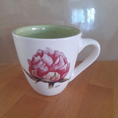 Schöne Ter Steege kleine Pfingstrose Blumen Holland Niederlande Becher Keramik. 3,5''