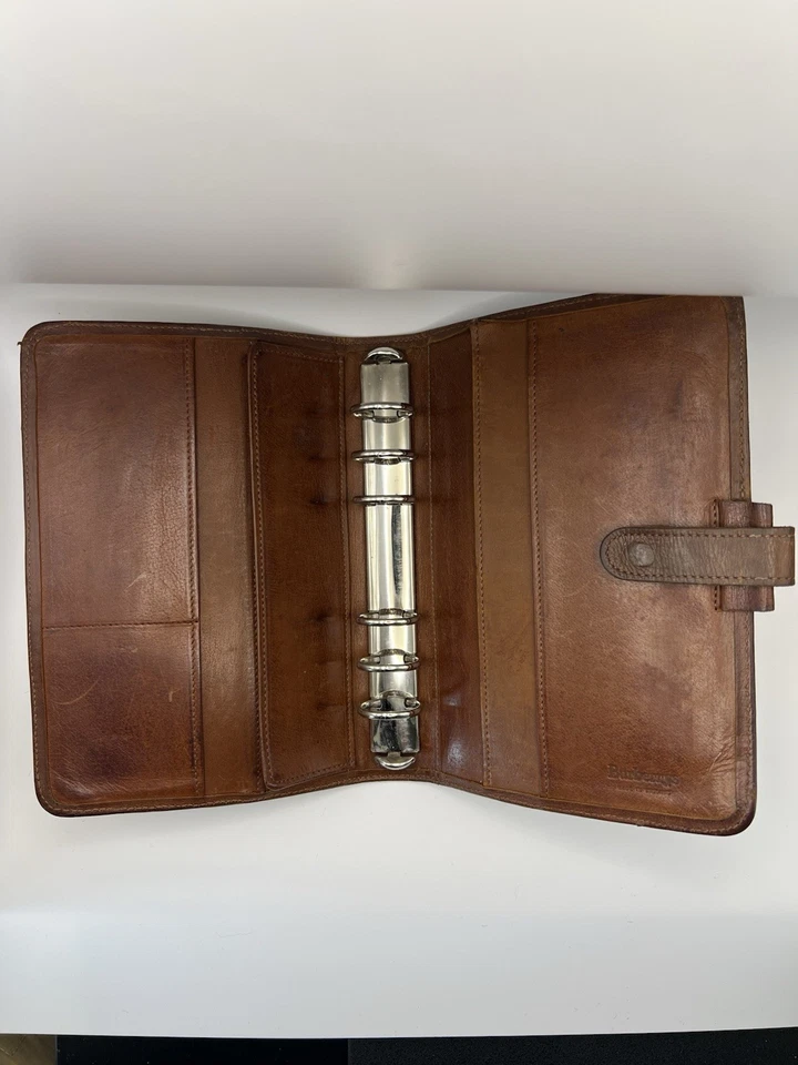 Burberry Vintage Leather Binder Agenda Planner - Image 2 of 4