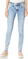 Mavi Damen Jeans Adriana Hose Mid-Rise, Super Skinny Blue Denim,Blau W32 L34