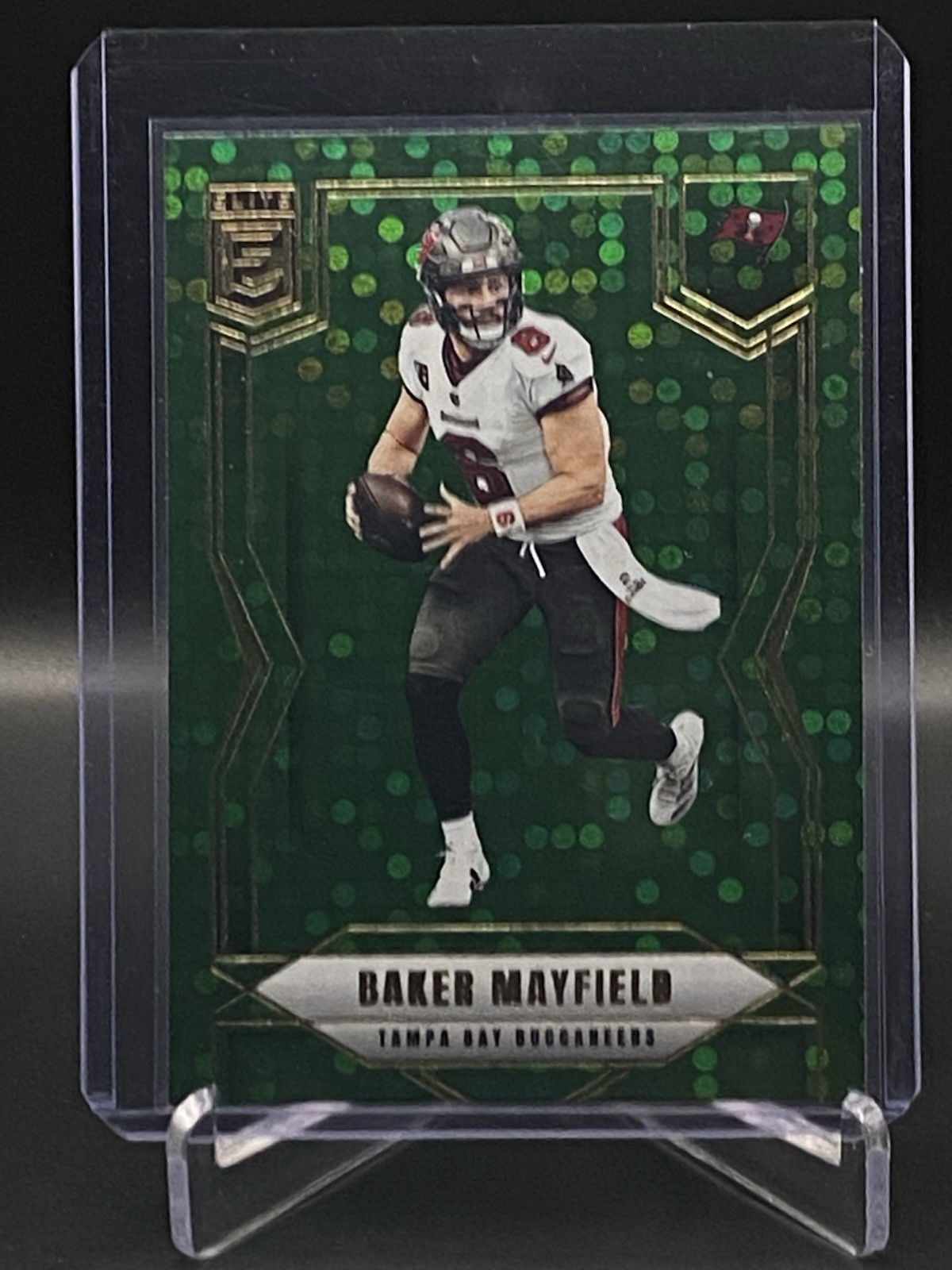 2025 Donruss Elite Football Baker Mayfield #42 Green Disco Buccaneers 