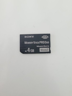 GENUINE Sony 4GB Memory Stick Pro Duo Magic Gate Mark2 Memory Card Camera & PSP