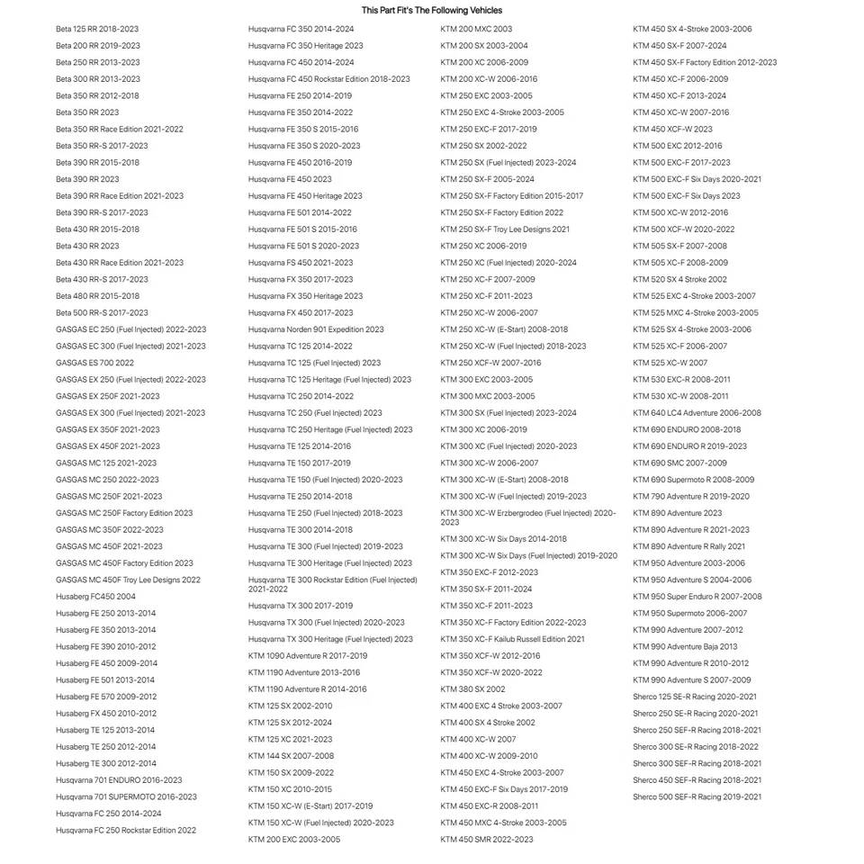 Sellos antipolvo de horquilla Race Tech para Husaberg Te 250 2012-2014 Foto 3 de 4